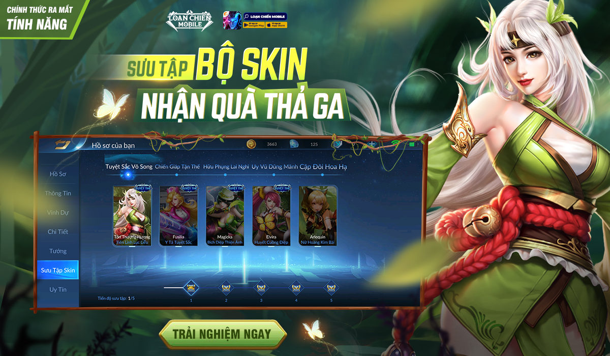 Ra mắt tính năng mới: Sưu Bộ Tập Skin - Nhận quà thả ga