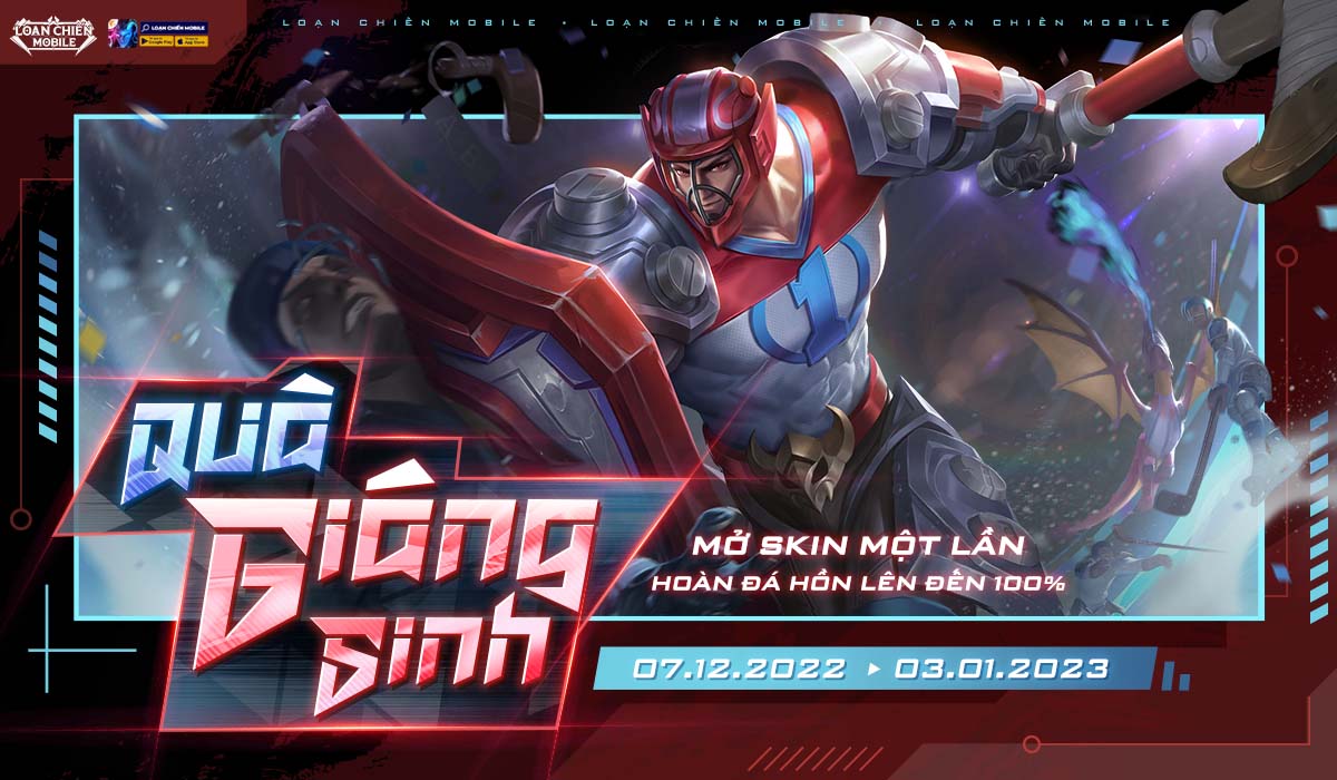 Ra mắt sự kiện Quà Giáng Sinh: Mở Skin - Hoàn 100% Đá Hồn