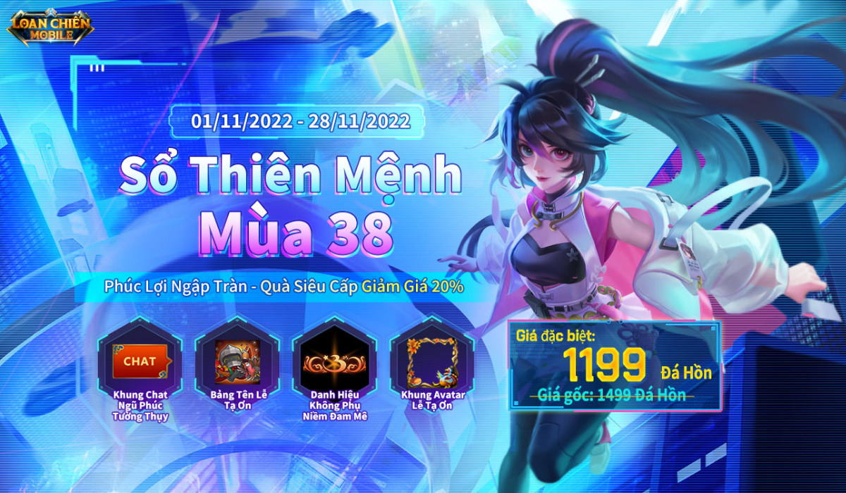 Giới thiệu chi tiết phần thưởng Sổ Thiên Mệnh mùa 38