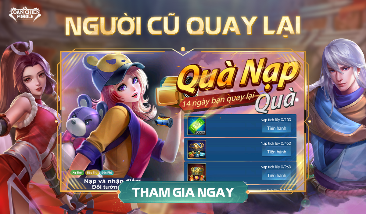 Người Cũ Quay Lại - Sự kiện đặc biệt dành riêng cho "người cũ" của Loạn Chiến Mobile